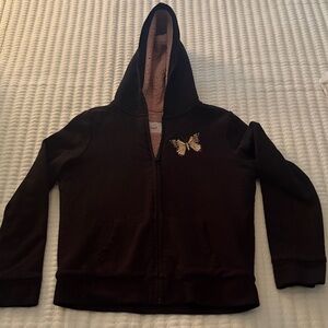 The Children's Place Girls' Butterfly Sherpa Zip Up Hoodie